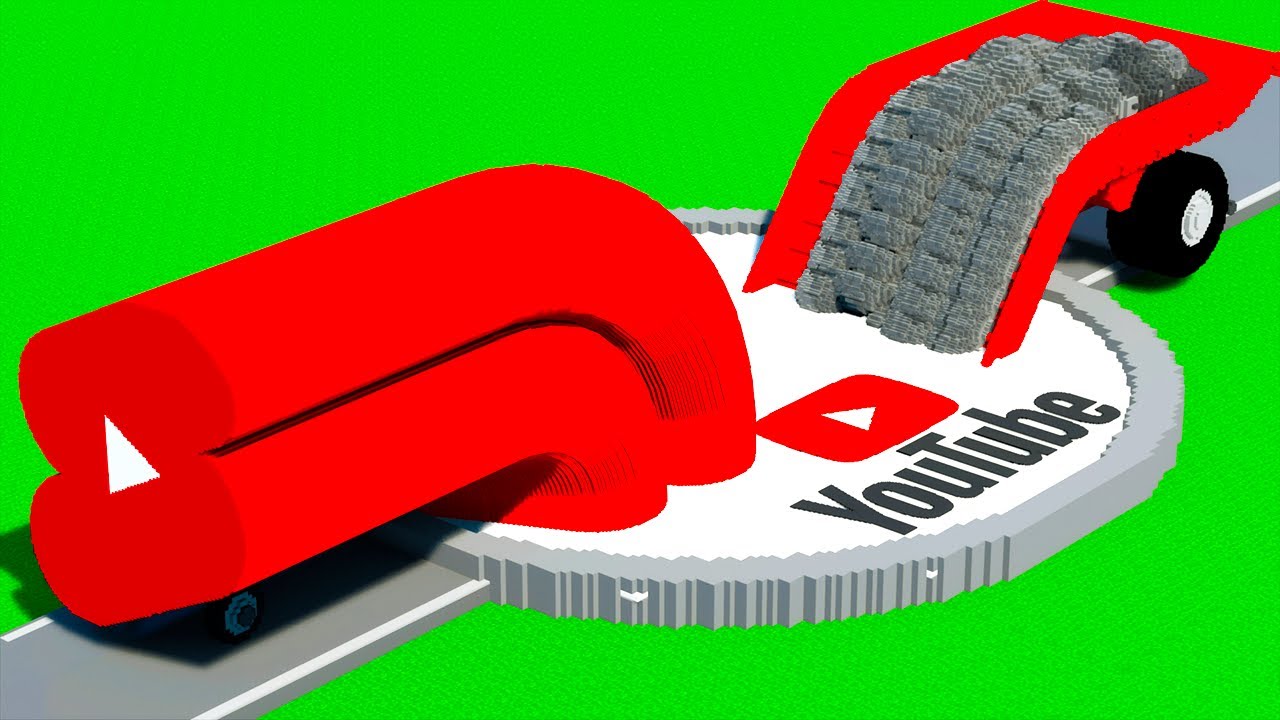 LONG CARS vs YOUTUBE PORTAL #2 in Teardown