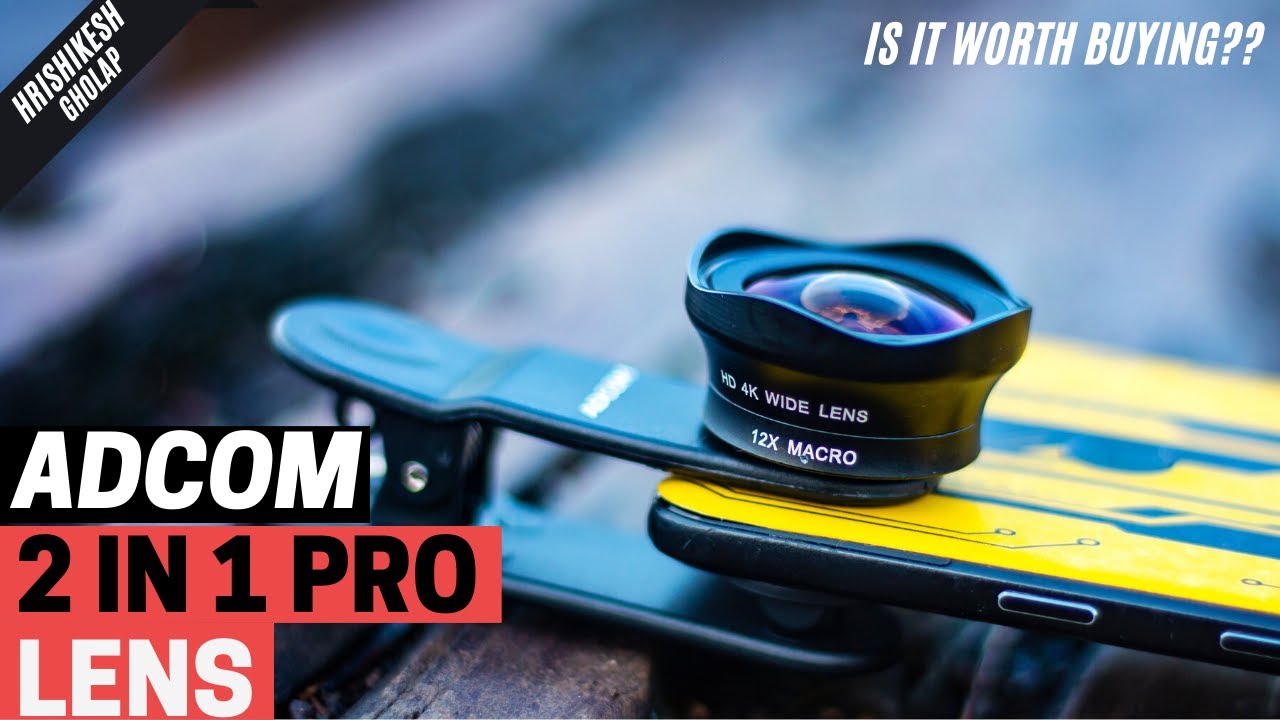Adcom 2 in 1 Pro Lens (16mm Wide + 12X Macro) Lens Review | Is It Worth?????