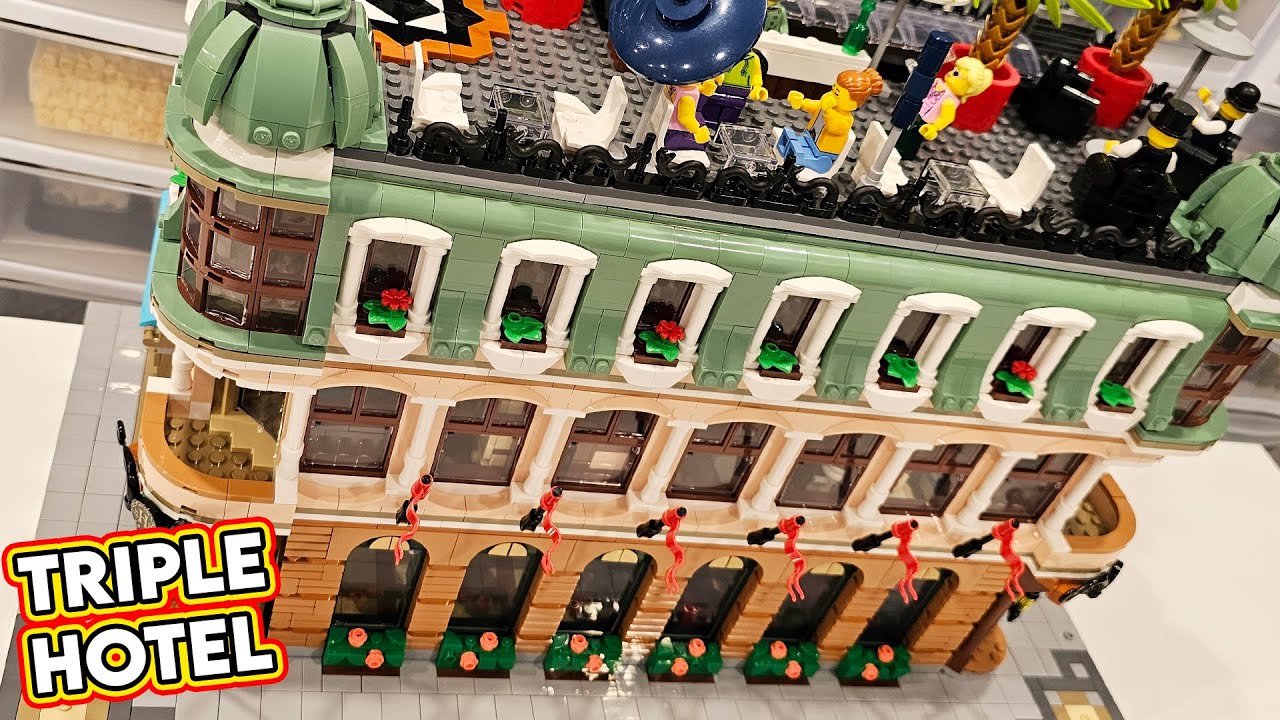 Supersized LEGO Boutique Hotel Modular Building Update 3