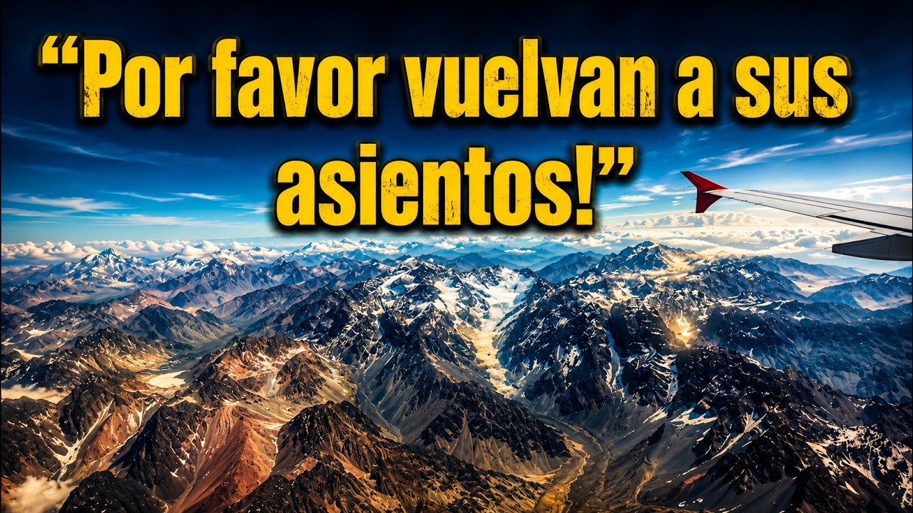 Cuando el avión empieza a bajar entre LOS ANDES ✈️🇨🇱