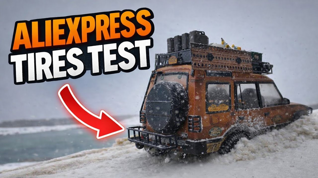 Тестирование шин AliExpress RC на моем FMS FCX10 Cameltrophy
