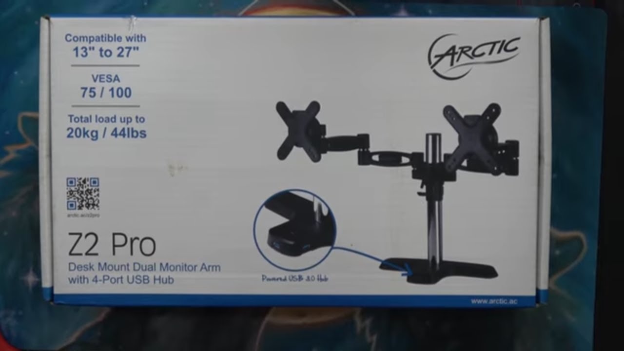 PC Build; Arctic Z2 Pro Dual Monitor Mount UNBOXING!!!