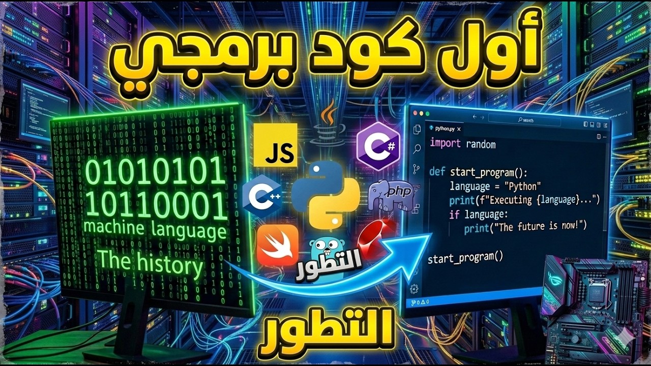 من كتب أول كود في التاريخ؟ رحلة بداية البرمجة 🌍💻