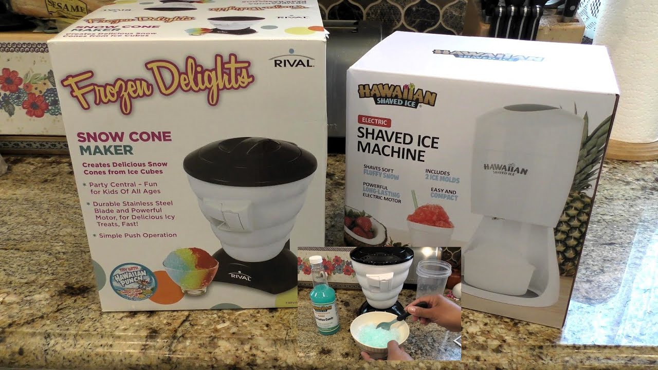 Rival Frozen Delights Snow Cone Maker Review! First Time Trying this Old Product!