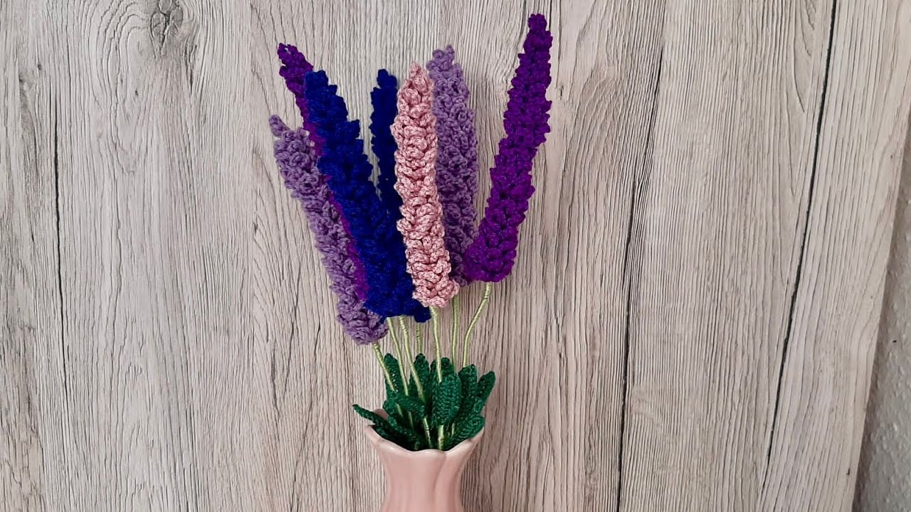 Lavanda crosetata pas cu pas / Crochet Lavander flower