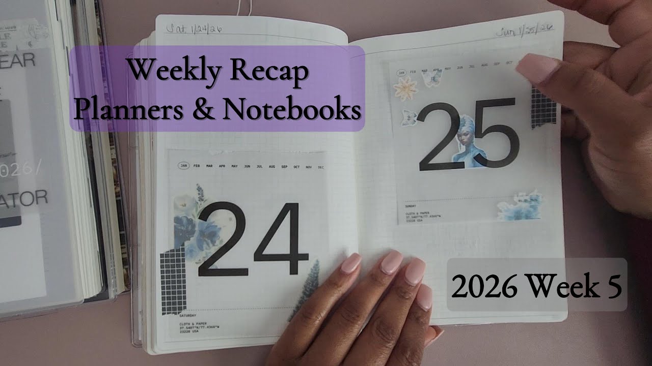 2026 Weekly Recap | Week 5 using A5 | CPP | Spiral Notebooks