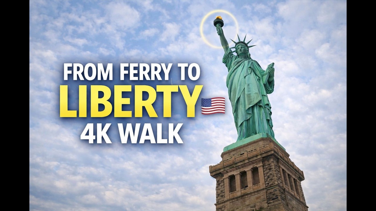 4K Walk to the Statue of Liberty 🗽 | POV Liberty Island