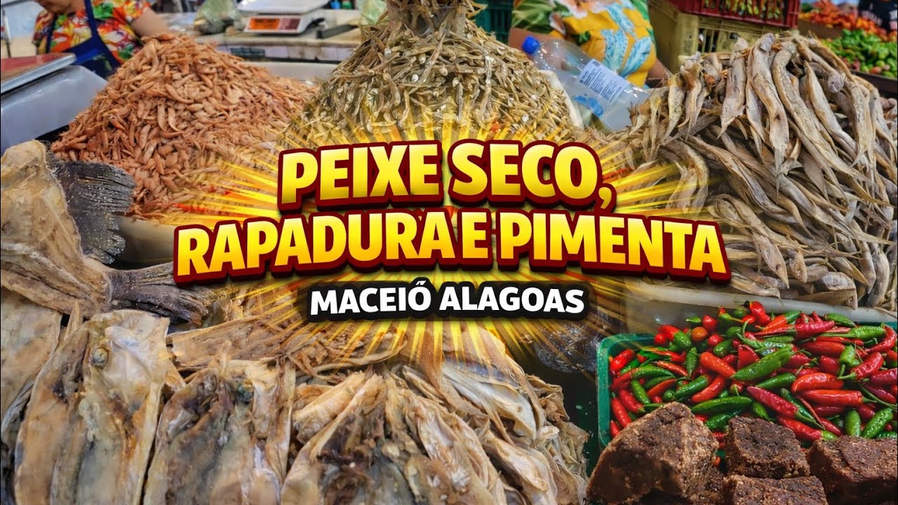PEIXE SECO, RAPADURA E PIMENTA: TRADIÇÃO NORDESTINA! 🌶️ #alagoas #nordeste 