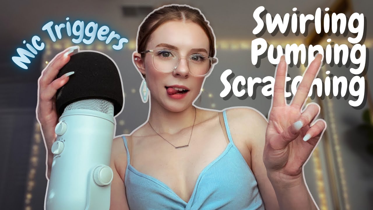 ASMR | FAST AND AGGRESSIVE MIC TRIGGERS (peace & chaos, scratching swirling, pumping) *TINGLY*