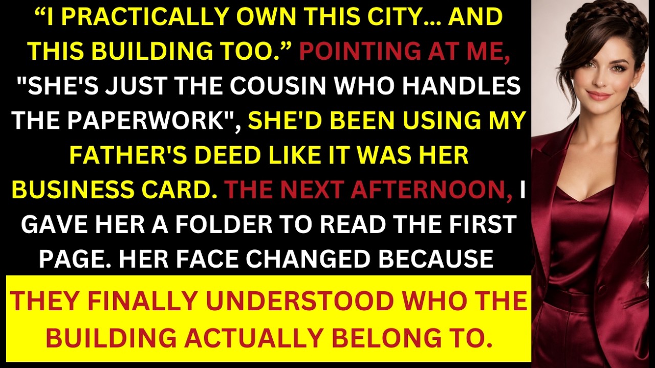 She Bragged She “Owned This City” — I Showed Her the Deed and Changed the Locks