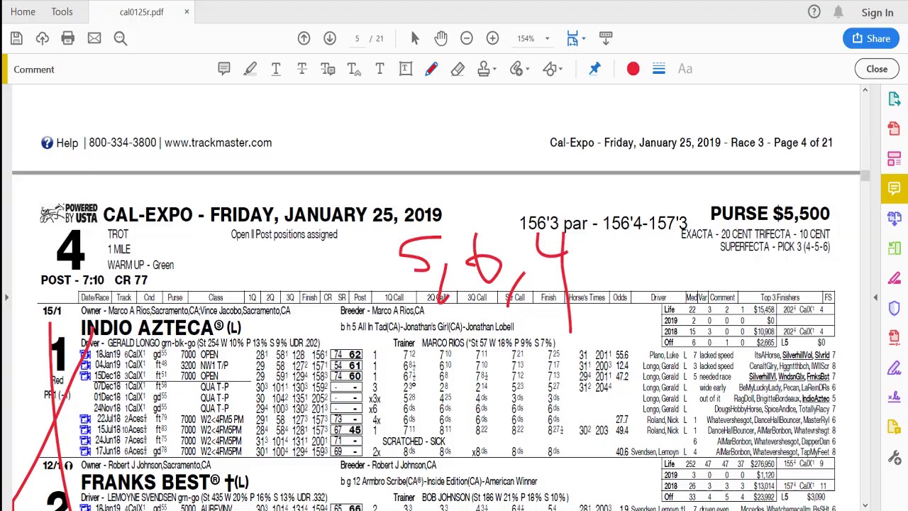 Mr. Trifecta's Harness Racing Handicapping 101
