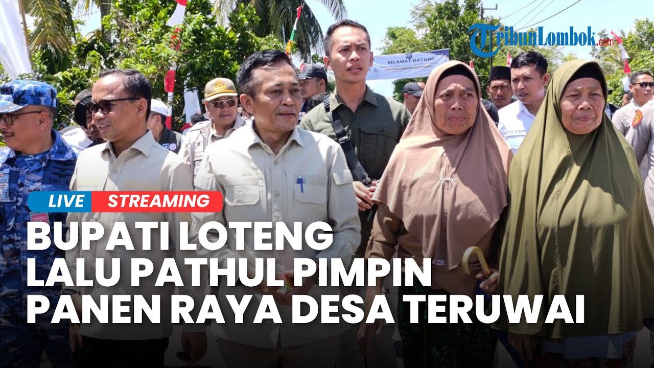 🔴Gubernur NTB & Bupati Loteng Panen Raya Serentak Bersama Presiden Prabowo Secara Virtual