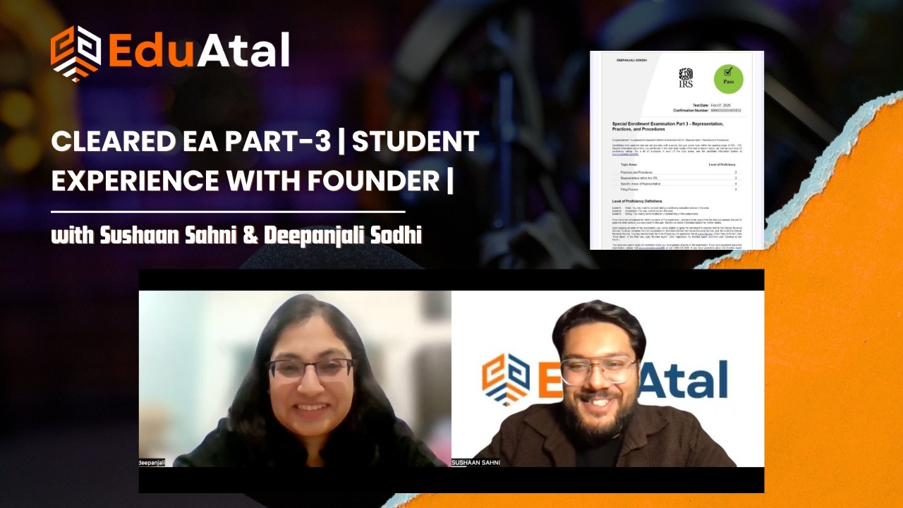 Cleared EA Part-3 | First Attempt Scorer| Student Testimonial #eaexam #enrolledagent #firstattempt