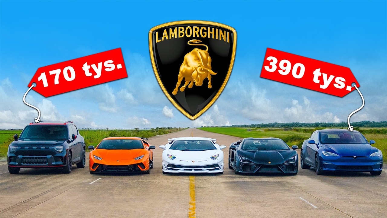 Najszybsze Lambo vs najszybsza Tesla