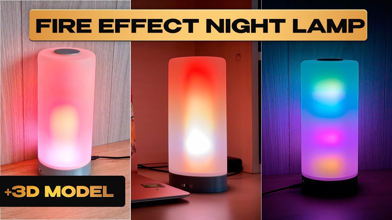 HOW TO MAKE DIY Fire Effect Nigh Lamp with Arduino Nano