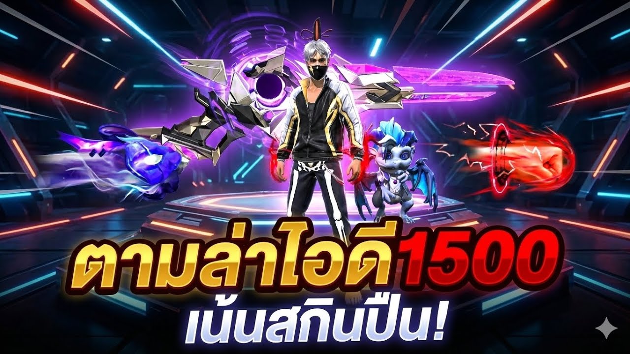 งบ 1,500 ได้ ปืนเวล7?! ตามล่าไอดีเน้นสกินปืน โคตรคุ้ม FREE FIRE