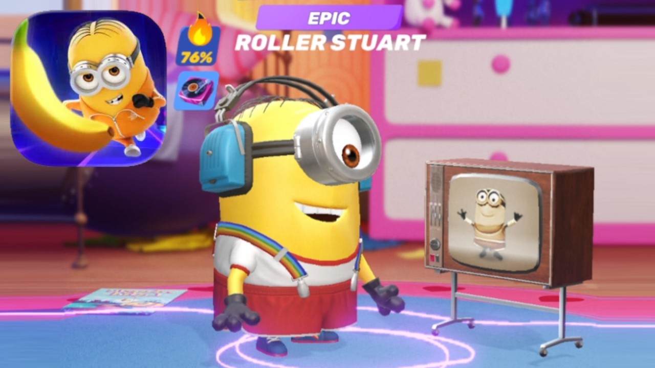 Despicable me Minion rush Unity - Gameplay Walkthrough Part 26 - ROLLER STUART minion iOS Android