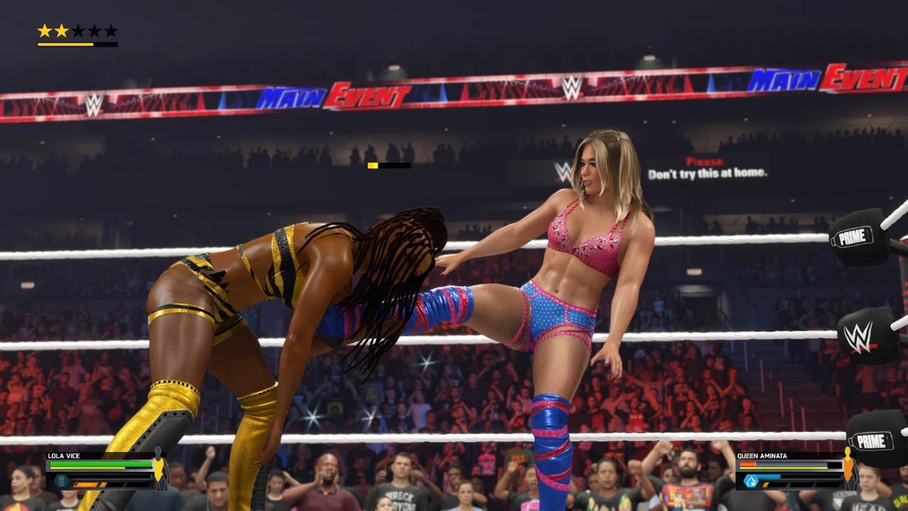 Lola Vice VS Queen Aminata WWE 2K25 - FULL MATCH