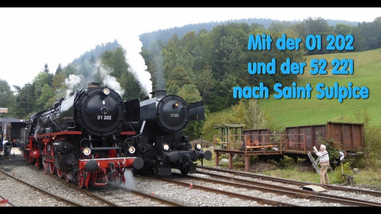 Mit der 01 202 und der 52 221 nach Saint Sulpise