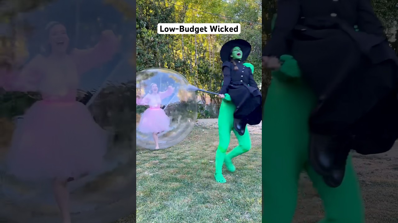 *Spoiler* if you haven&rsquo;t seen Wicked! This is EXACTLY how Act I ends. 🧹🫧 @happykelli