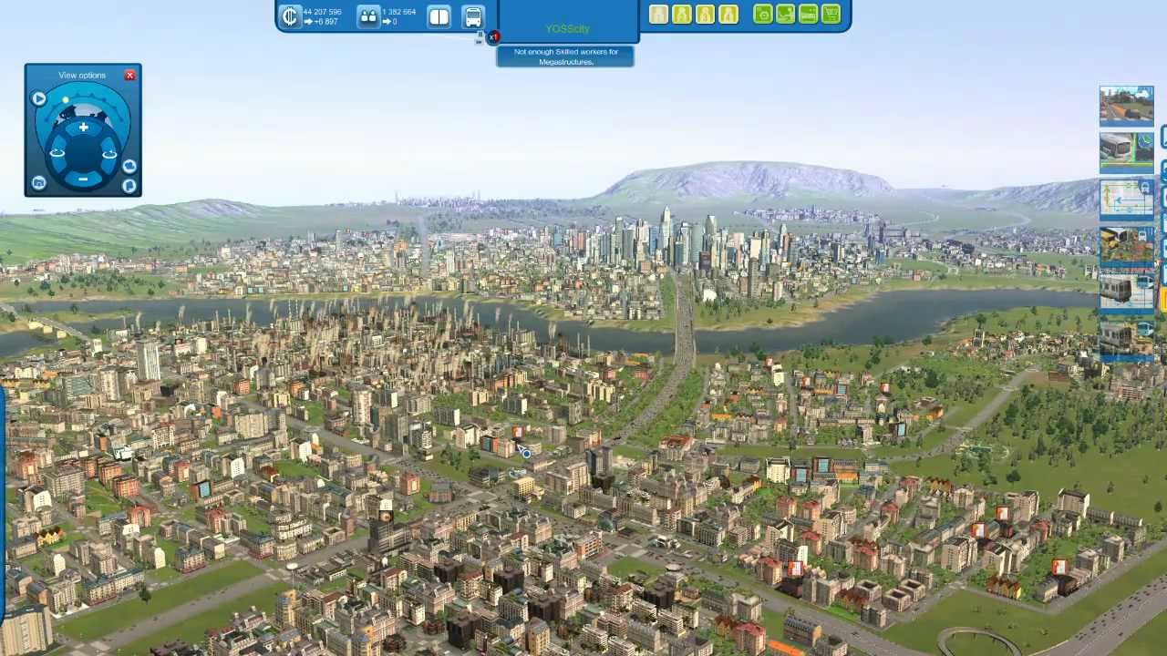 CITIES XL 2012 Gameplay 1.2Million population (No Mod,Raw game)