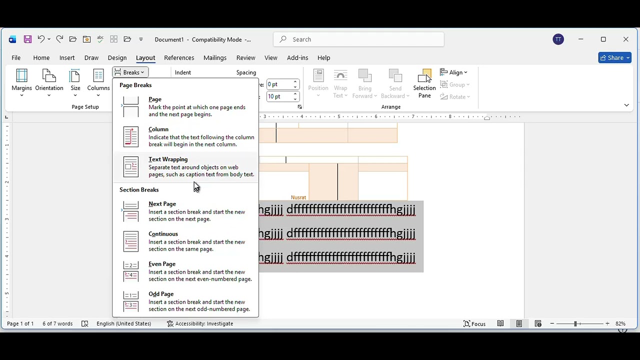 MS word Lab 2