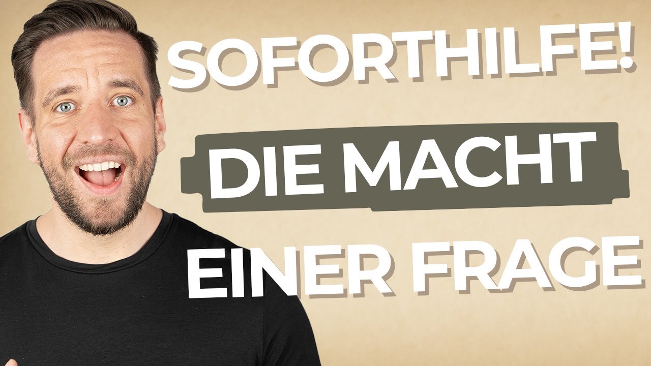 Soforthilfe bei Angstzuständen: Die Macht einer einfachen Frage