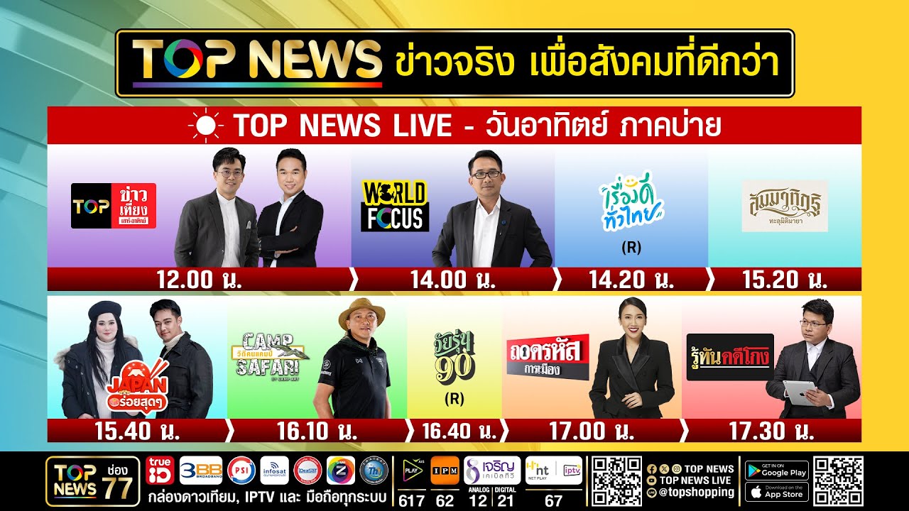 Live ภาคบ่าย | 25 มกราคม 2569