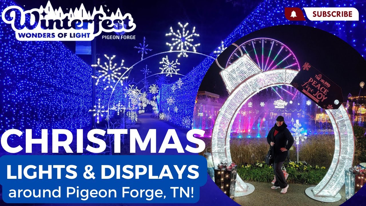 PIGEON FORGE WINTERFEST, 12 Days of Christmas & Old Mill LIGHTS! #winterfest