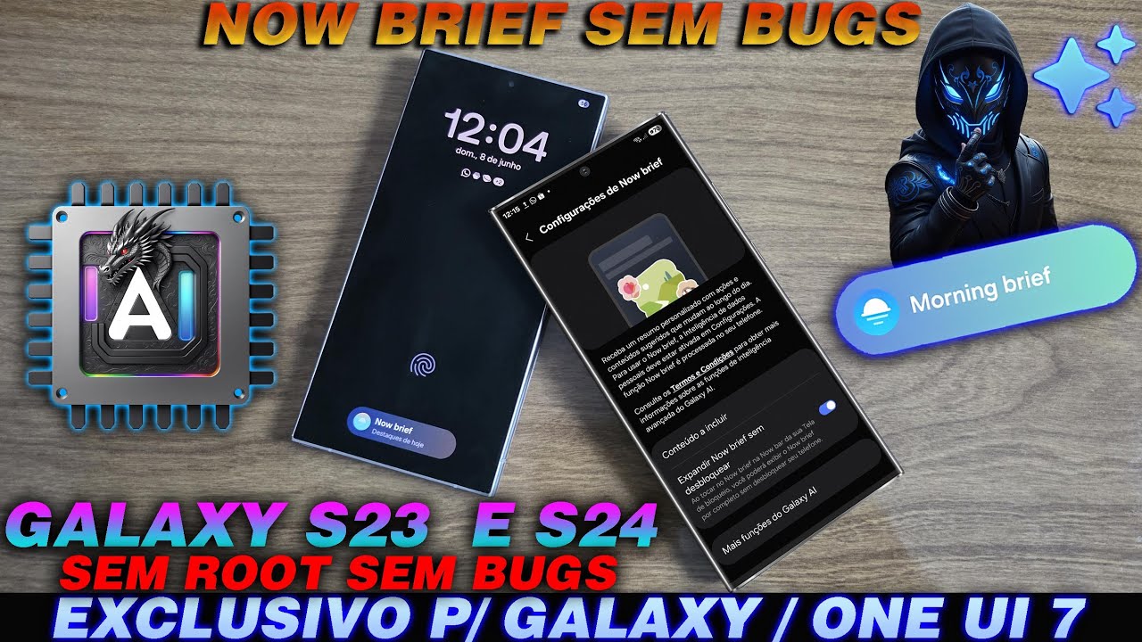 ✨🔓COMO DESBLOQUEAR O NOW BRIEF NATIVAMENTE NO GALAXY S23 E S24🥳(One UI 7) ✅SEM ROOT @azelfff7955