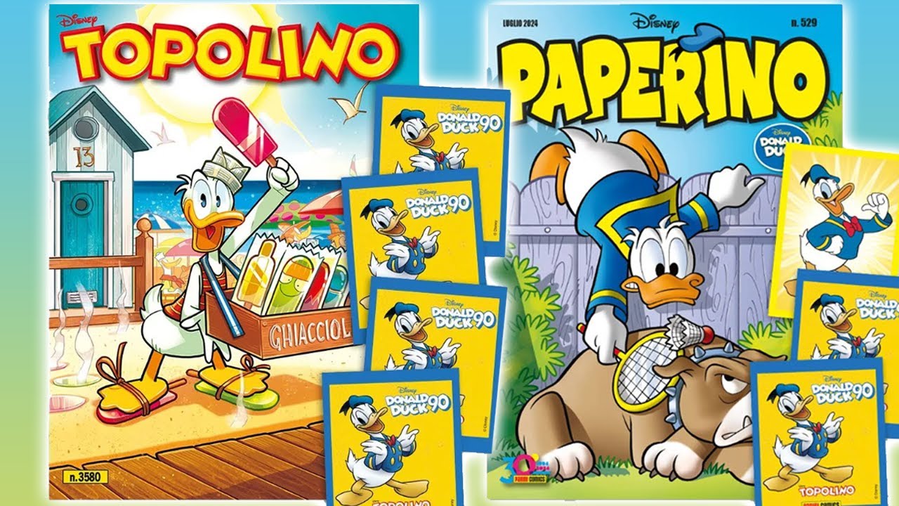 Topolino 3580 + Paperino 529 + Album Donald Duck 90