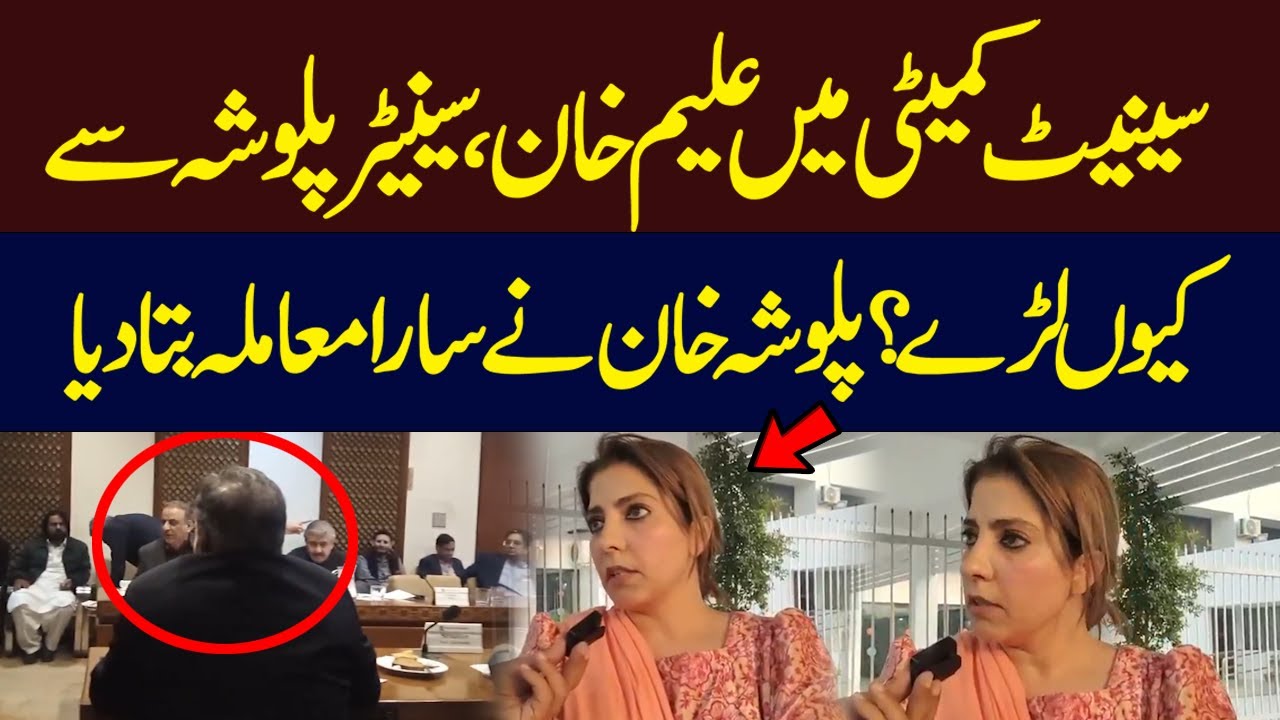 Heavy Fight Between Senator Palwasha & Aleem Khan | Palwasha Khan Explains the Incident | Hum News