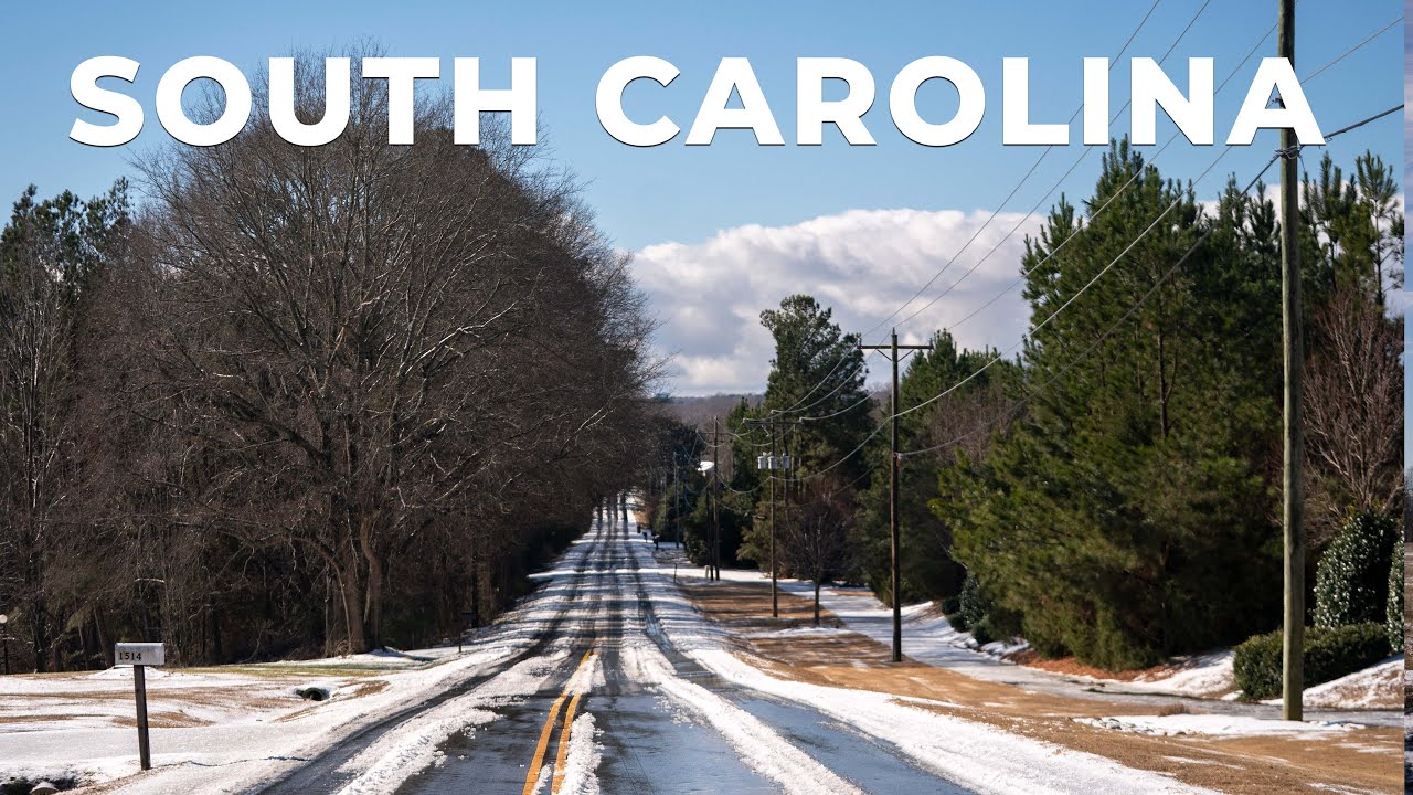 Scenic Drive: Upstate South Carolina after Winter Storm Fern
