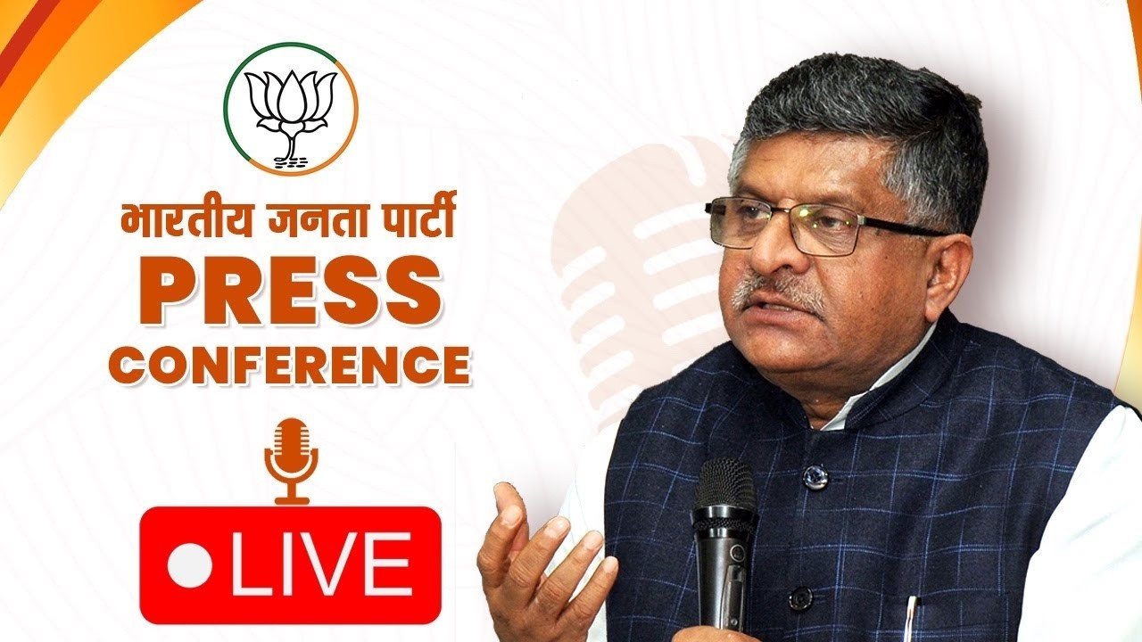 LIVE: Senior BJP Leader Shri Ravi Shankar Prasad Addresses Press Conference in New Delhi