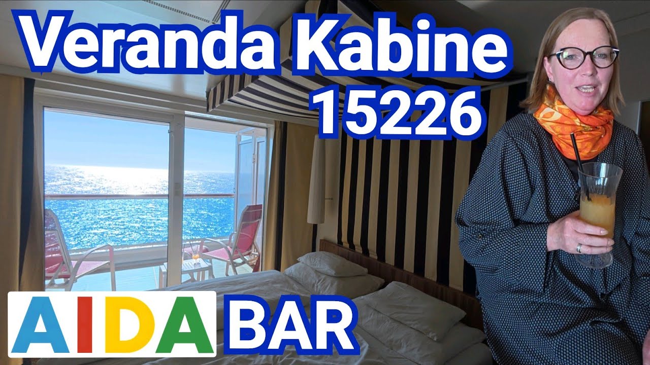 Kabinenrundgang AIDAperla Verandakabine Komfort 15226