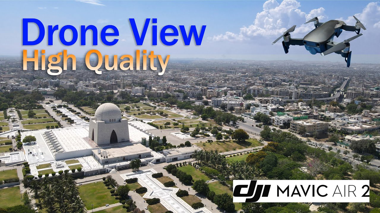 Arial view of PECHS- Kashmir Road- Mazar e Quaid- High Quality