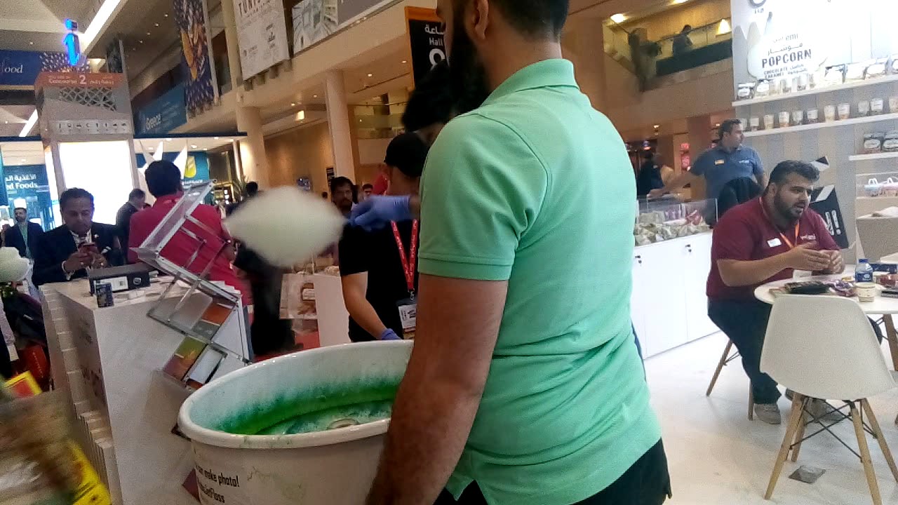 Flying cotton candy