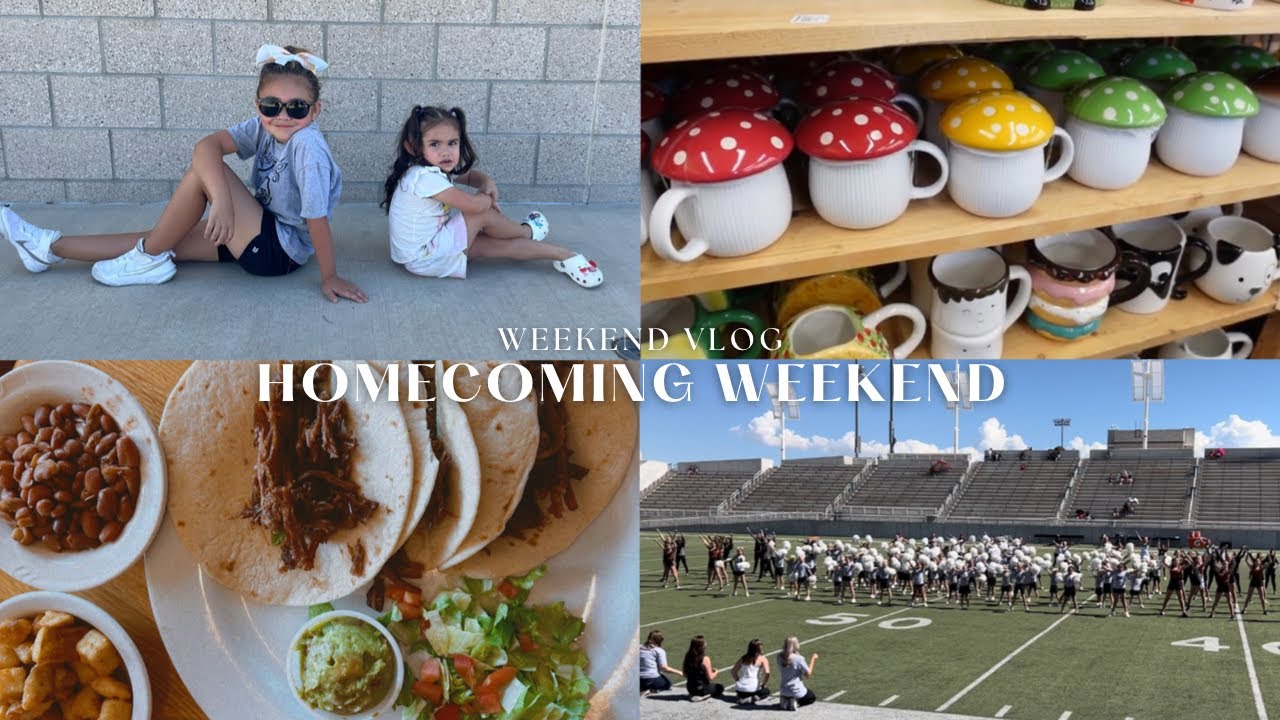 Vlog: cheerleading performance, shopping at World Market, new furniture