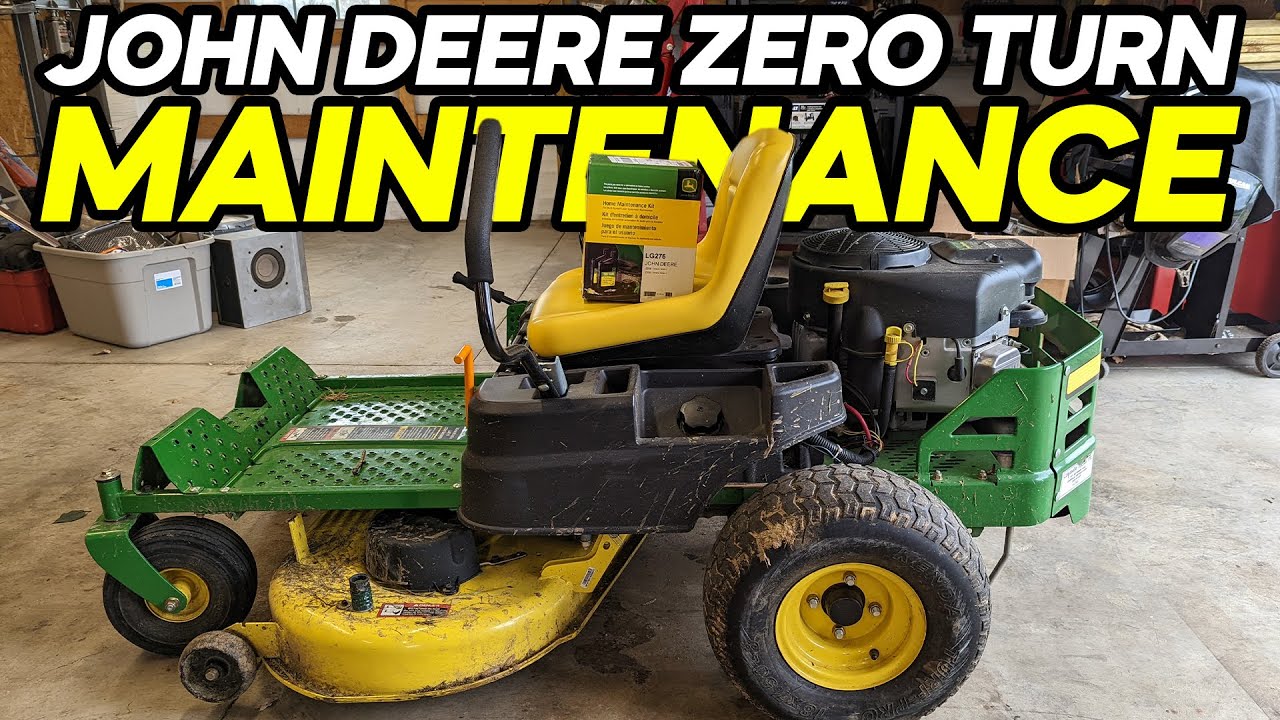 Настройка John Deere Zero Turn + замена масла — шаг за шагом