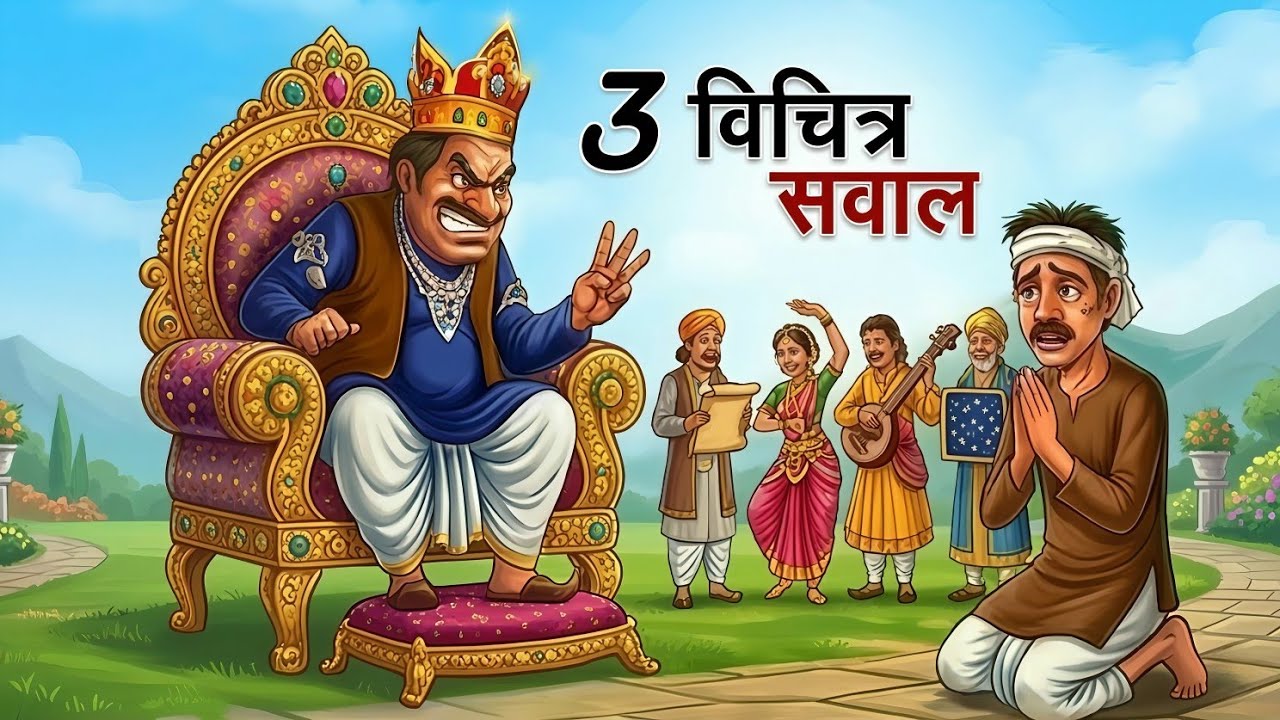  | 3 विचित्र सवाल | vichitra savaal | #Amazingfamily #Hindikahani #amazingstory #cartoon 