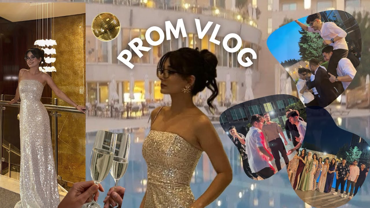 PROM VLOG ✨🪩🥂 | grwm, unec tələbələri, dj və rəqslər🕴🏻