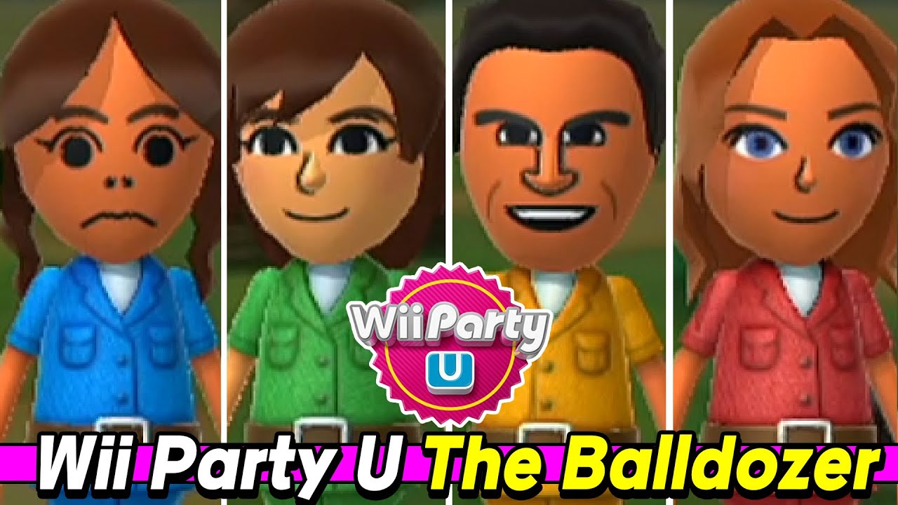 The Balldozer Chika vs Araceli vs Rie vs Daisuke | Wii Party U - AlexGamingTV
