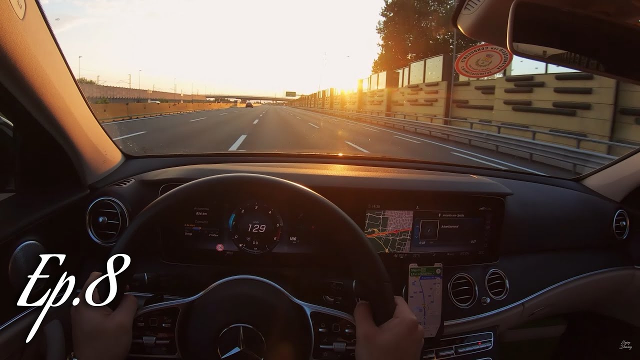 Arriving at Malpensa Airport - Mercedes-Benz E220d POV Driving around Italy - Ep.8