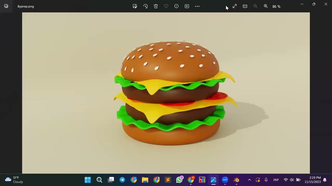 Blender для початківців. Урок 2. Створюємо модель бургера