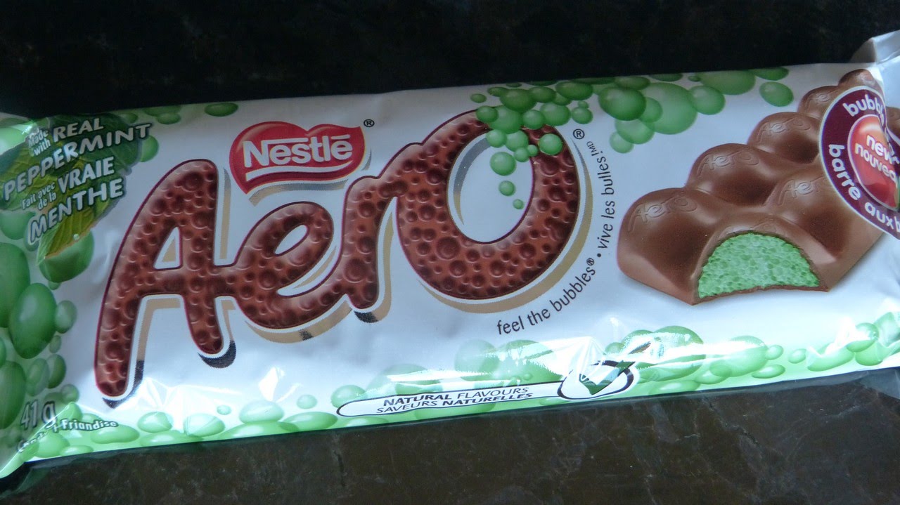Peppermint AERO chocolate bar