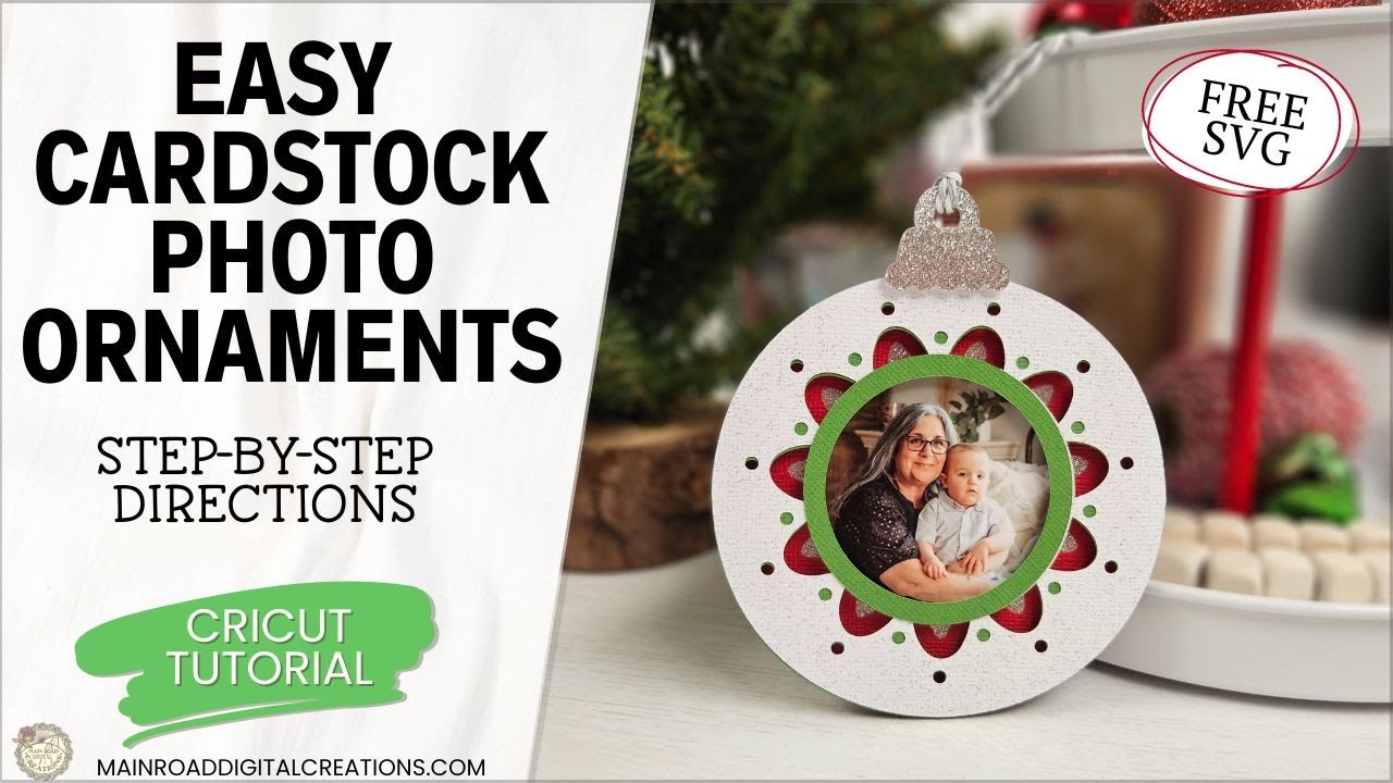 Создание фотоукрашений из картона | Бесплатный SVG и простой урок Cricut
