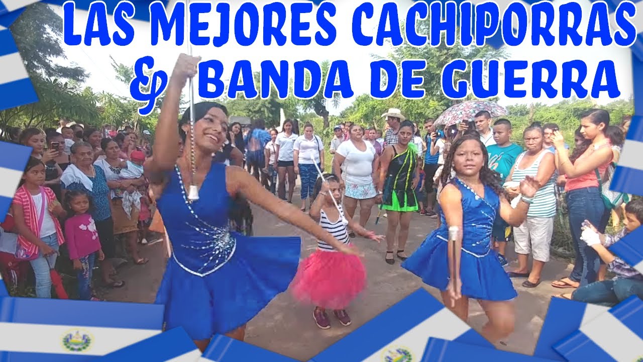 🇸🇻LA MEJOR BANDA & CACHIPORRAS DE EL SALVADOR🇸🇻. Desfile de la independecia al estilo 4K.Parte 5
