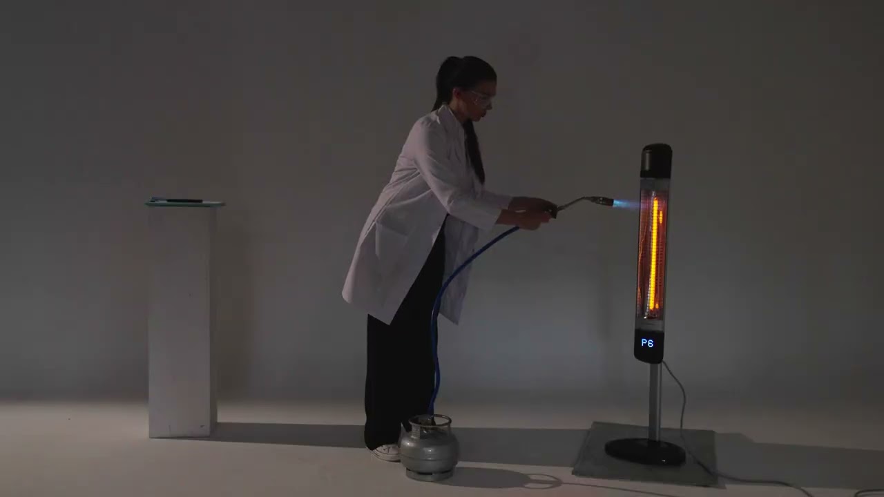 Elektrischer heizstrahler, heizstrahler innenraum test, heizl&uuml;fter test, LUXEVA Heizstrahler,Erdgas