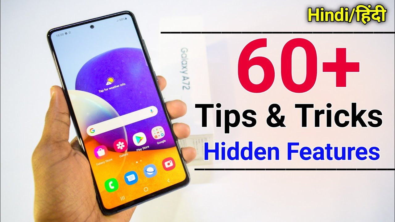 Samsung A72 Tips And Tricks - Top 60++ Hidden Features | Hindi-हिंदी
