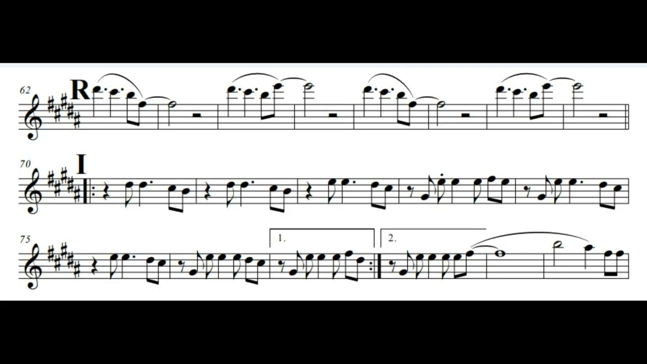 Tingin *Reimagined* by Cup of Joe - Alto Saxophone Music Sheet (Backing Track)